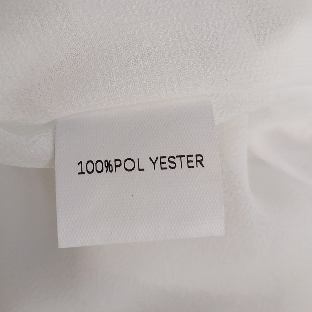 Alice Co Womens Top Blouse Shirt white Chiffon Sleeveless Lined Size X-Large NWT - Picture 9 of 9
